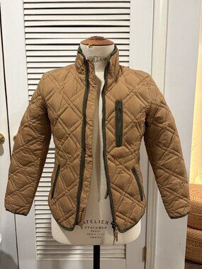 J.Crew Women's Quilted Lightweight Jacket Tan/Camel